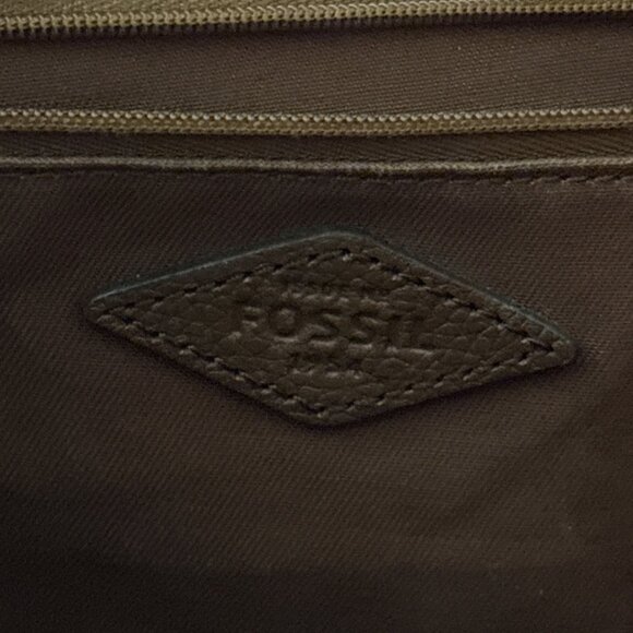 Fossil brown Patchwork Shoulder Bag Tote with Wrist Bag - Picture 9 of 12